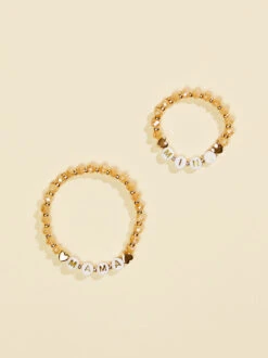 Mama & Mini Heart Bracelet Set