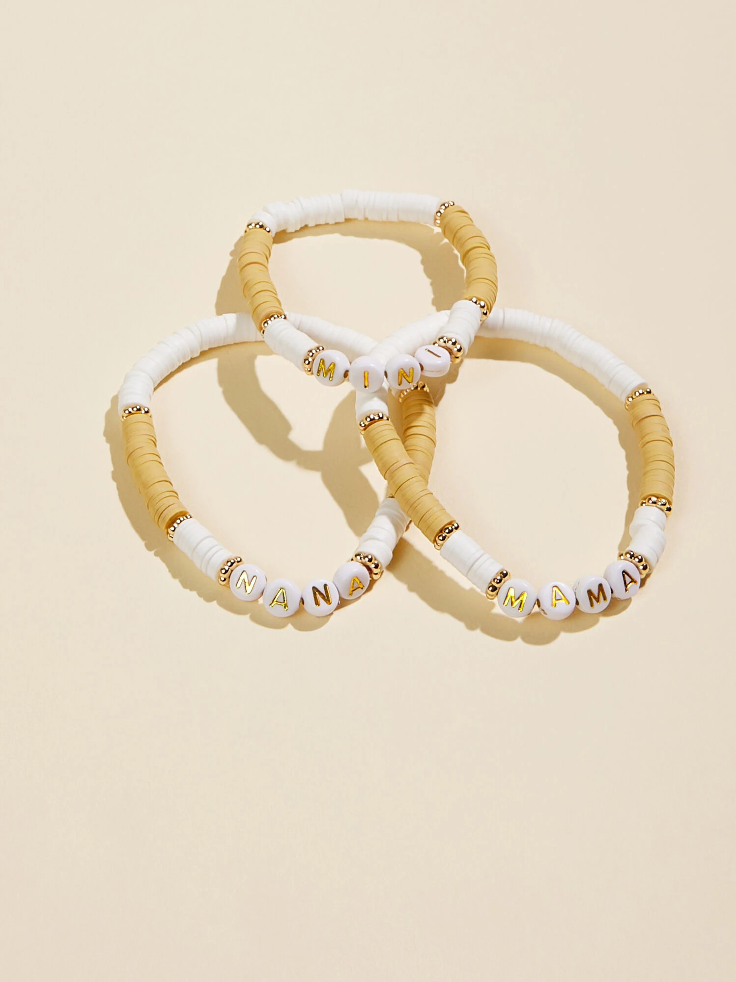 Mama, Mini, & Nana Beaded Bracelet Set 1 Mama, Mini, & Nana Beaded Bracelet Set