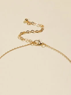 Mama Floral Coin Necklace -Toddler Clothing Store 000062 YLN 2401089 1 GOLD 01