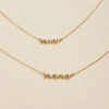 Mama & Mini Cursive Necklace Set