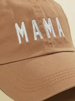 Mama Baseball Cap 3 Mama Baseball Cap -Toddler Clothing Store 001796 LPCAP2441 CLAY 02