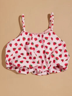 Strawberry Bubble Tank -Toddler Clothing Store 001890 B1489Y481BD PINK 01