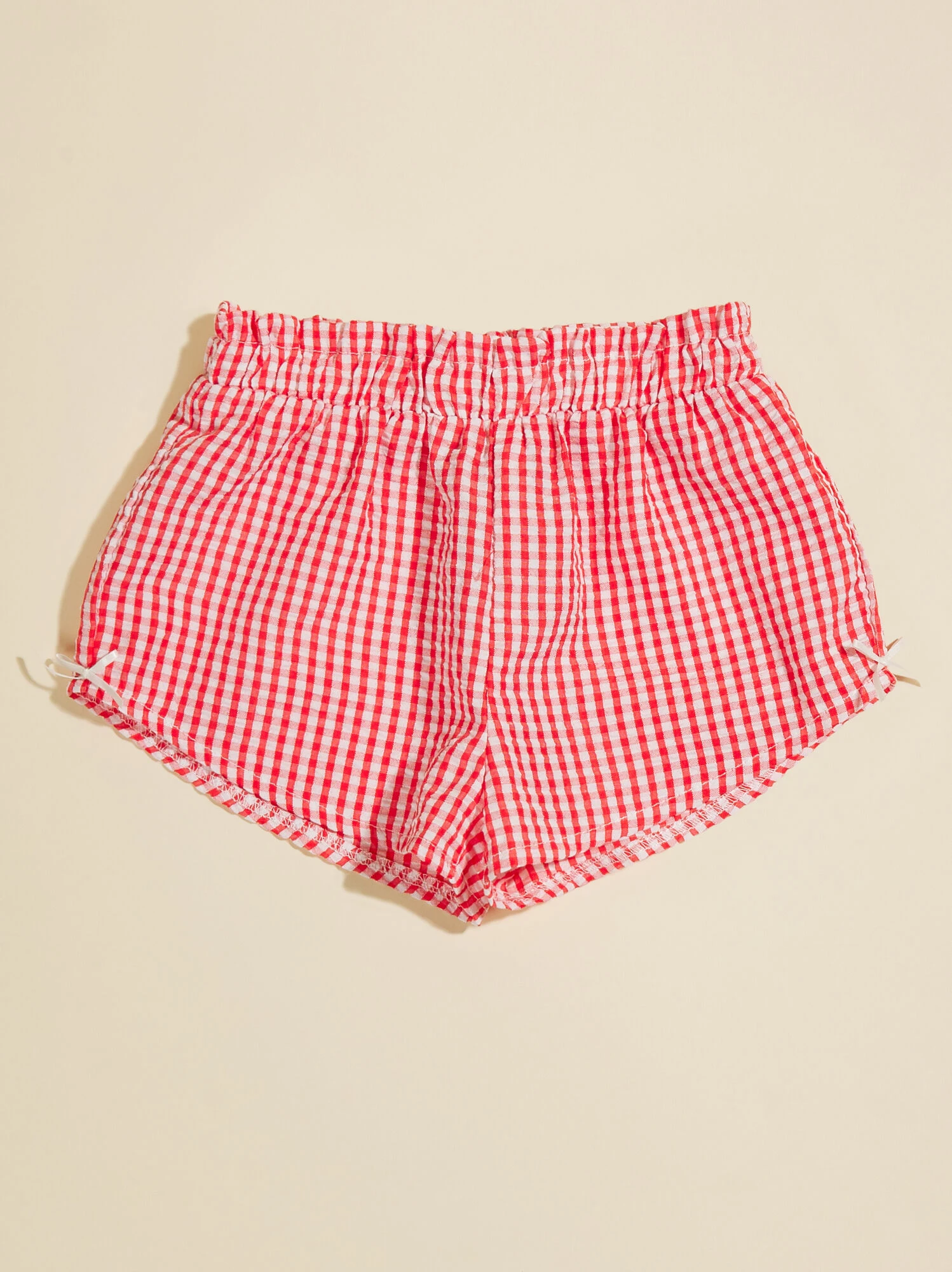 Gracelynn Gingham Bow Shorts 2 Gracelynn Gingham Bow Shorts - Image 2