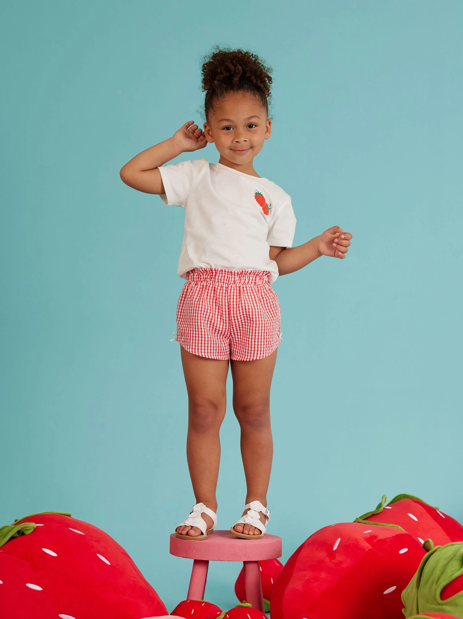 Gracelynn Gingham Bow Shorts 1 Gracelynn Gingham Bow Shorts