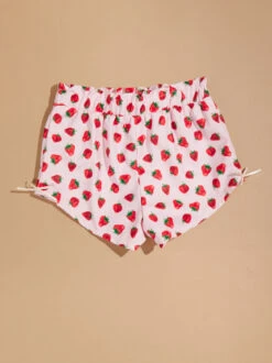 Strawberry Bow Shorts 7 Strawberry Bow Shorts -Toddler Clothing Store 001890 H1478Y481BD PINK 02