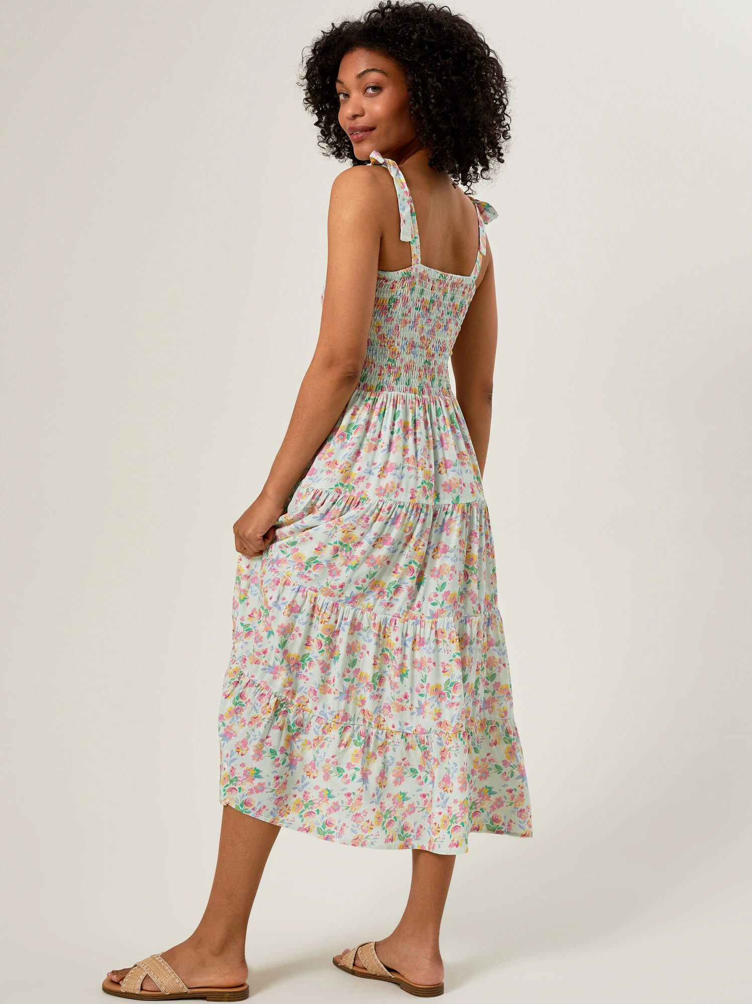 Peyton Floral Smocked Mama Dress 5 Peyton Floral Smocked Mama Dress - Image 5