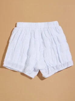 Sienna Puff Flowy Shorts -Toddler Clothing Store 001913 SE0016CTTU B WHITE 01