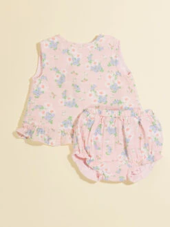 Iris Floral Ruffle Tank And Bloomer Set