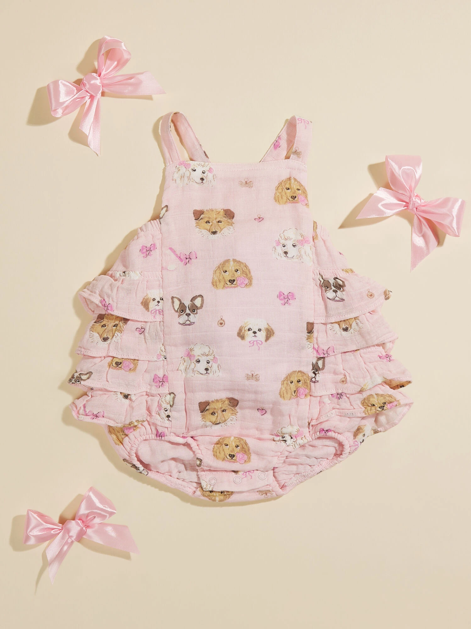 Puppy Pals Ruffle Sunsuit 1 Puppy Pals Ruffle Sunsuit