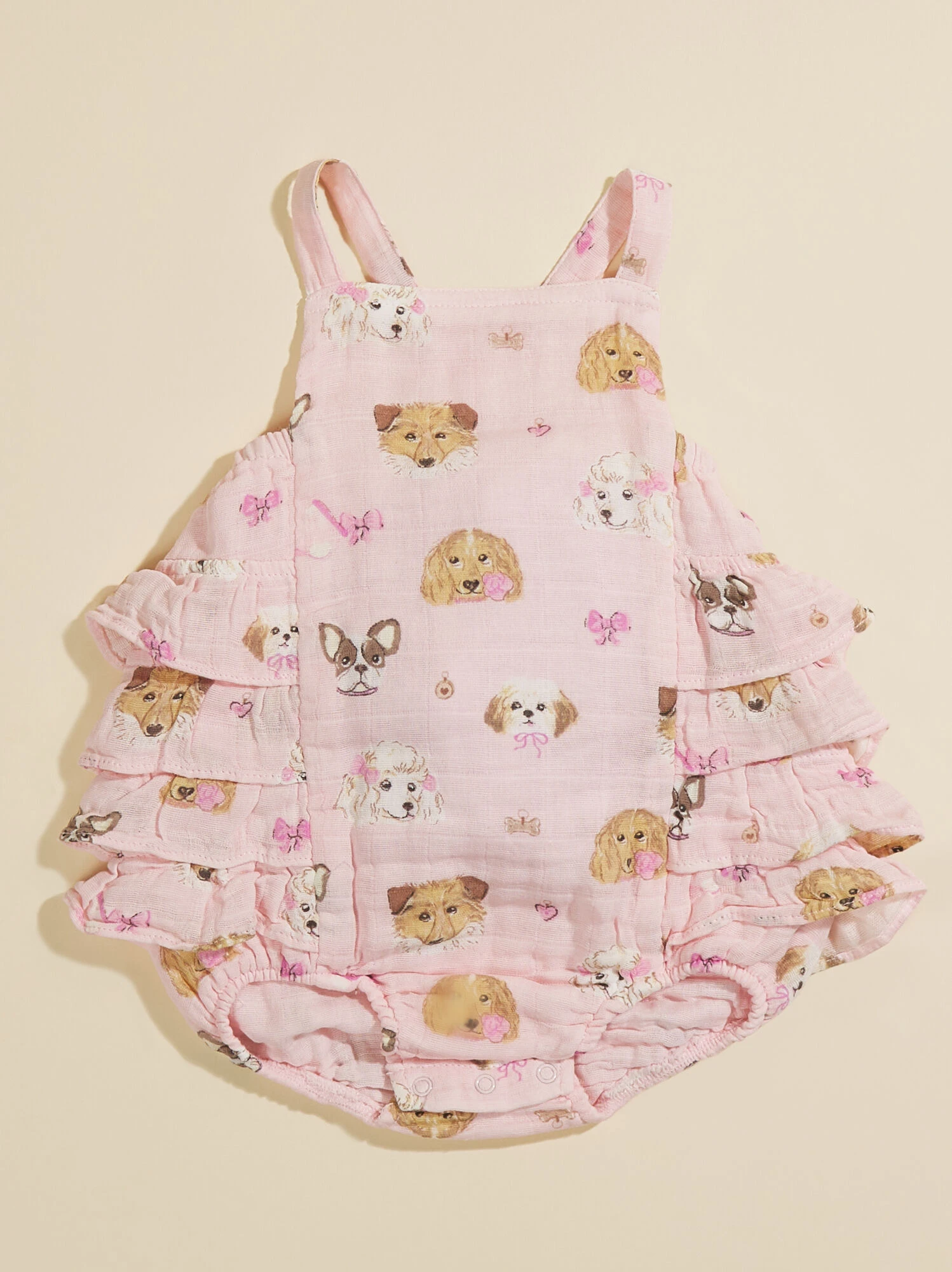 Puppy Pals Ruffle Sunsuit 2 Puppy Pals Ruffle Sunsuit - Image 2