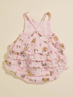 Puppy Pals Ruffle Sunsuit 5 Puppy Pals Ruffle Sunsuit -Toddler Clothing Store 001937 1016S24PFP PINK 02