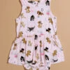 Alphabet Puppy Bodysuit Dress