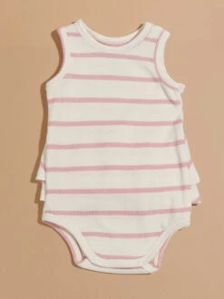 Mary Kate Ribbed Striped Bodysuit