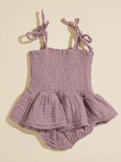 Lauren Smocked Skirt Bubble -Toddler Clothing Store 001937 509S24DUL LAVENDER 01