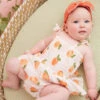 Sweet Peach Smocked Skirt Bubble