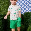 Golf Polo Top And Shorts Set
