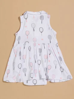 Tennis Time Bodysuit Dress -Toddler Clothing Store 001937 568S24TEP PINK 02
