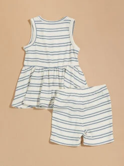 Blake Ribbed Striped Tank And Shorts Set -Toddler Clothing Store 001937 569S24ARS MULTI 01