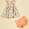 Emerson Floral Ruffle Tank And Bloomer Set