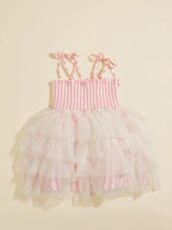 Charlotte Striped Tutu Dress -Toddler Clothing Store 001937 591S24PIS PINK 01