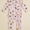 Alphabet Puppy Ruffle Footie