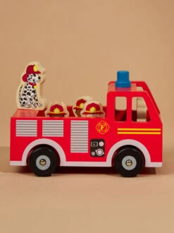 Firetruck Wood Set By MudPie