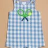 Tyson Tennis Gingham Romper By MudPie