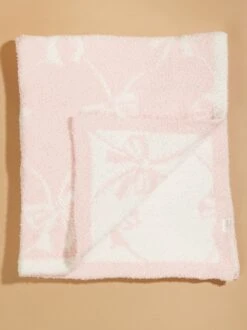 Bow Chenille Blanket By Mudpie