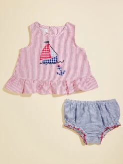 Sailboat Tank And Bloomer Set By MudPie