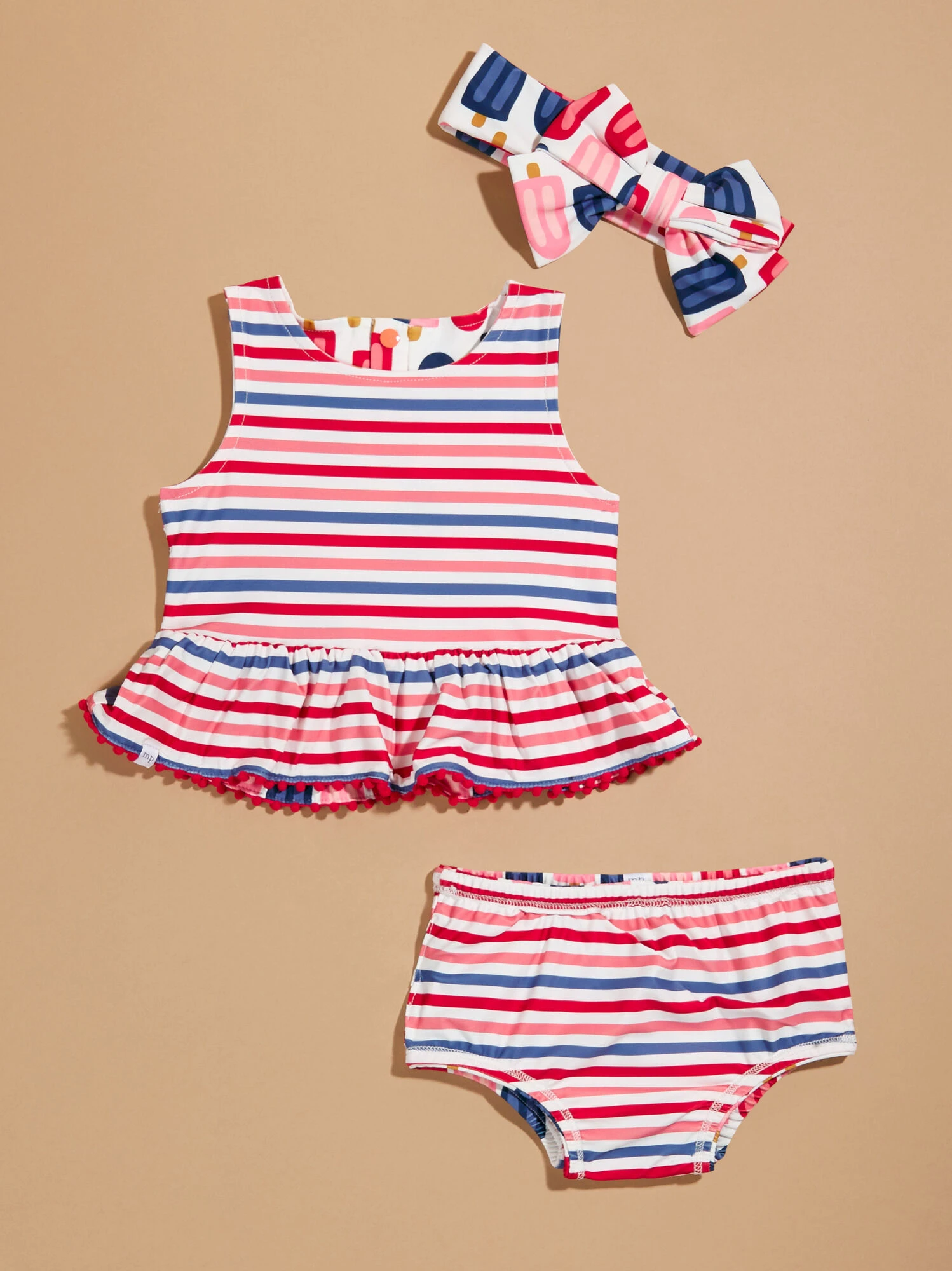 Popsicle Reversible Swim And Headband Set By MudPie 2 Popsicle Reversible Swim And Headband Set By MudPie - Image 2