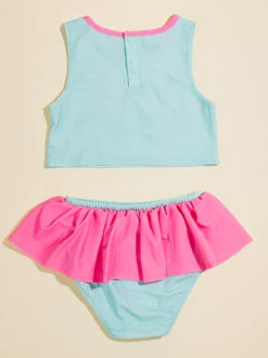 Tiffany Turtle Ruffle Swim Set By Mudpie -Toddler Clothing Store 001981 11020206 BLUE 01