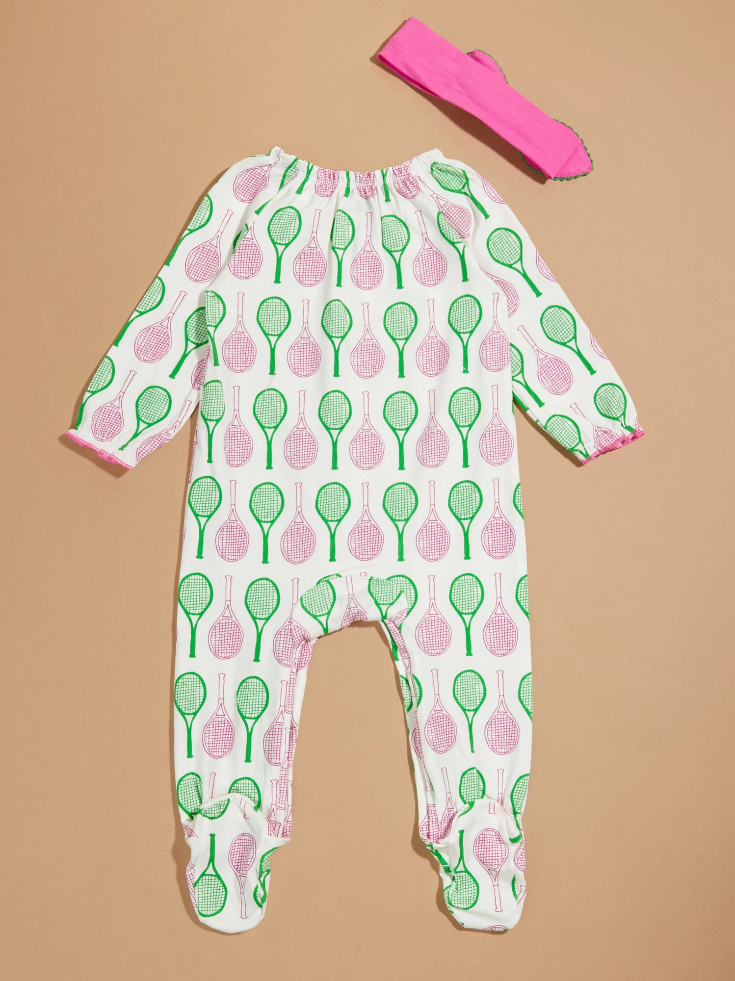 Lylah Tennis Footie And Headband Set By MudPie 2 Lylah Tennis Footie And Headband Set By MudPie - Image 2