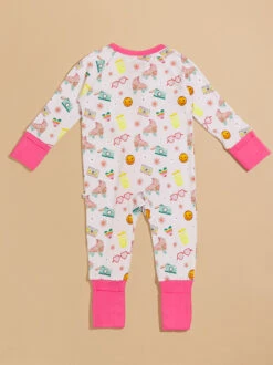 Good Times Roll Sleeper -Toddler Clothing Store 004030 PJ 920 PINK 01