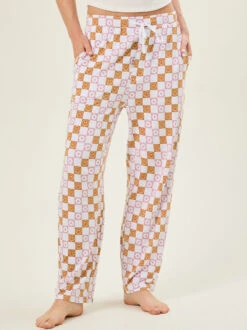 Retro Smiley Mama Pants 6 Retro Smiley Mama Pants -Toddler Clothing Store 004030 T 607 PINK MULTI 01