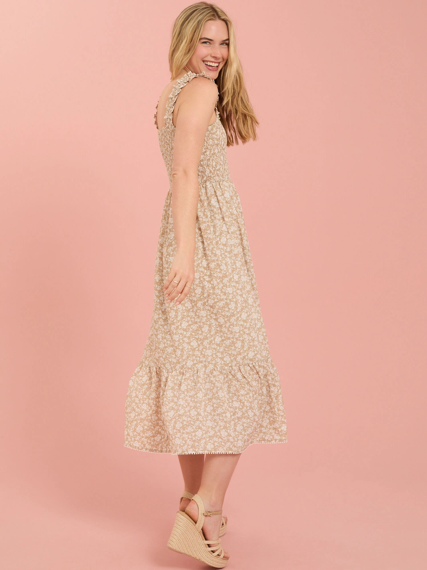 Allison Floral Mama Dress 4 Allison Floral Mama Dress - Image 4