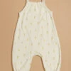 Lemon Smocked Jumpsuit By Quincy Mae