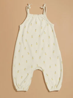 Lemon Smocked Jumpsuit By Quincy Mae