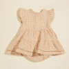 Sadie Gingham Dress And Bloomer Set By Quincy Mae