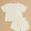 Lemon Tee And Shorts Set By Quincy Mae
