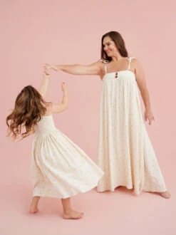 Katelyn Polka Dot Mama Dress By Rylee + Cru