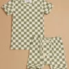 Chase Checkered Tee And Shorts Set