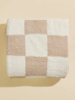 Checkered Plush Blanket