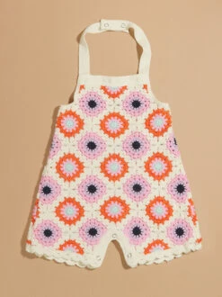 Piper Crochet Romper 4 Piper Crochet Romper -Toddler Clothing Store 004148 S822474 MULTI 00
