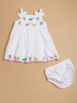 Laurie Flower Dress And Bloomer Set
