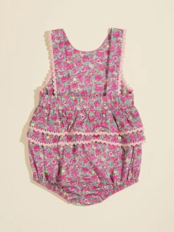 Carla Floral Ruffle Bubble -Toddler Clothing Store 004283 110S24FLRL HOT PINK 01