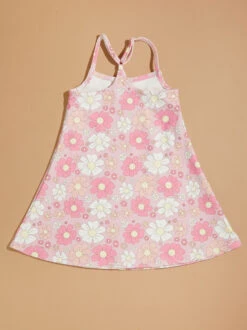 Laila Floral Athletic Dress 5 Laila Floral Athletic Dress -Toddler Clothing Store 004297 210MS24FLWR PINK FLORAL 01