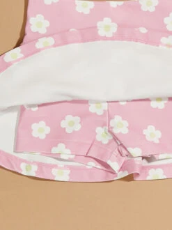 Daisies Athletic Skort 9 Daisies Athletic Skort -Toddler Clothing Store 004297 241MS24DAISY PINK FLORAL 03