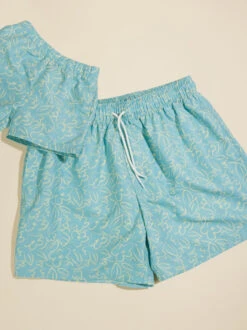 Sunset Surfer Dad Swim Trunks -Toddler Clothing Store 004297 271S24SU BLUE 00