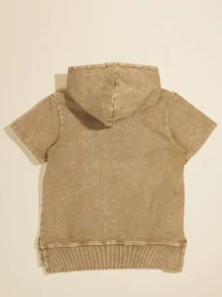Cole Washed Tee Hoodie -Toddler Clothing Store 004299 220S24GWH BROWN 01